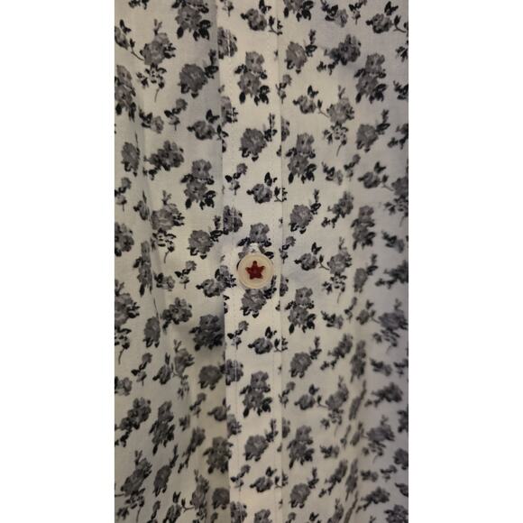 John Varvatos Star U.S.A. Men's XL Black Rose Long Sleeve Button-Front Shirt - Picture 2 of 10